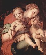 Jacopo Pontormo Madonna mit Johannes dem Taufer oil on canvas